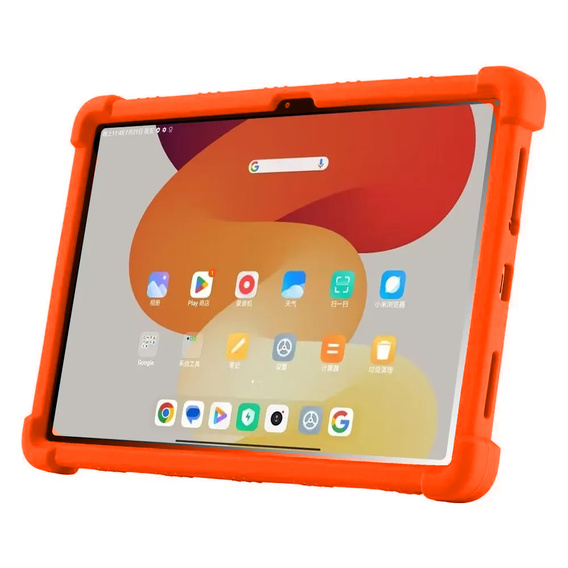 Etui silikonowe do Xiaomi Redmi Pad SE 11", Impact, pancerne, pomarańczowe