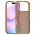Etui Matt Case do iPhone 17 Pro, do MagSafe, półprzezroczyste brązowe