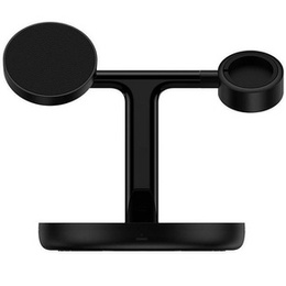 Baseus Swan 3w1 – bezprzewodowa ładowarka indukcyjna 20 W - czarna