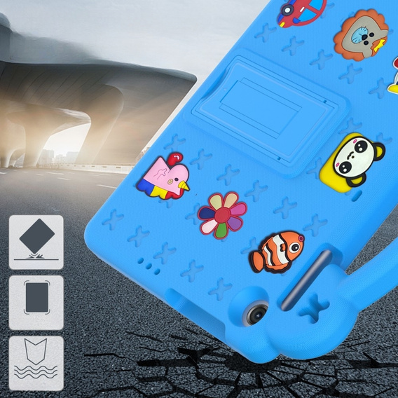 Etui do Lenovo Tab M10 10.1 Gen 3 TB-328FU/TB-328XU, Cute Patterns, z podstawką, Niebieskie