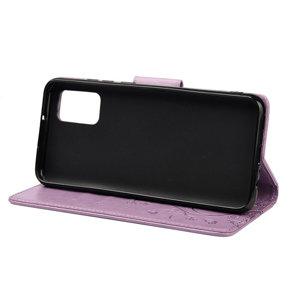 Etui z klapką do Xiaomi Redmi Note 10 / 10S, Butterfly, jasnofioletowe