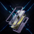 Etui pancerne do Samsung Galaxy S24, Dexnor Full Body (Two Frames), fioletowe