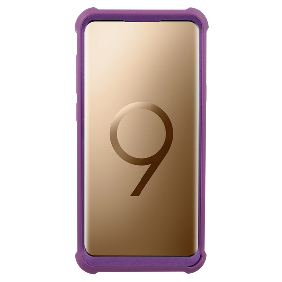 Etui pancerne do Samsung Galaxy S9 Plus, Dexnor Full Body, fioletowe