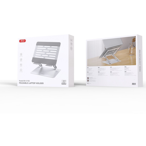 Podstawka do laptopa max 17,3" XO C152 srebrna
