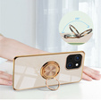 Etui do iPhone 13 mini, Electro Ring, jasnoróżowe