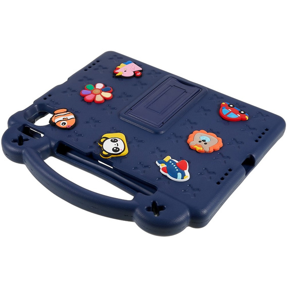 Etui do iPad Air 11" 2025/2024 (7/6 gen.), Cute Patterns, z podstawką, granatowe