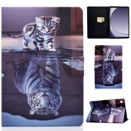 Etui do Samsung Galaxy Tab A9 X110 / X115, cat and tiger