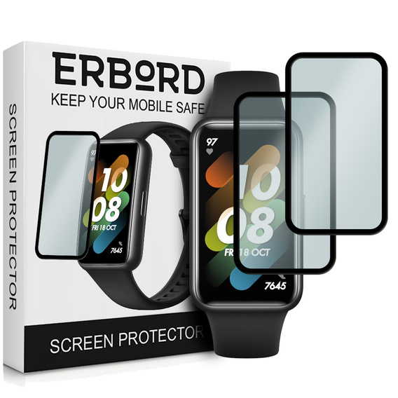 2x Szkło Hybrydowe ERBORD do Huawei Band 7