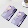 Etui Smartcase Hybrid do Samsung Galaxy Tab A9+, z miejscem na rysik – fioletowe Marble
