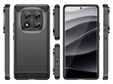 Etui do Xiaomi Redmi Note 14 Pro 5G / Xiaomi Poco X7 5G, Carbon, czarne