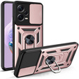 Etui pancerne do Xiaomi Redmi Note 12 Pro+ 5G, CamShield Slide, różowe rose gold