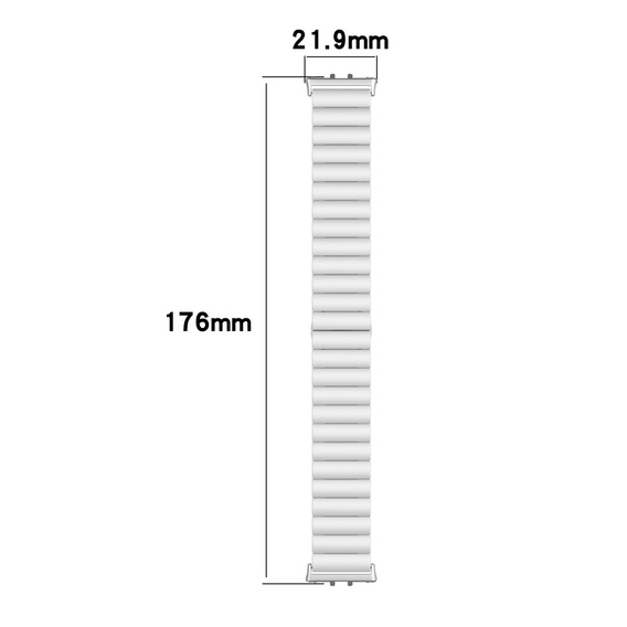 Bransoleta Stalowa do Samsung Galaxy Fit 3, Srebrna