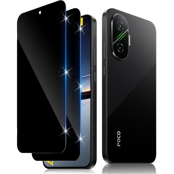 2x Szkło ERBORD Anti-Spy do Xiaomi Poco F7 5G – chroń ekran i swoją prywatność