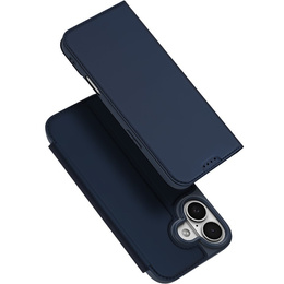 Etui Dux Ducis do iPhone 17, Skin Pro, z klapką, z miejscem na kartę,  granatowe