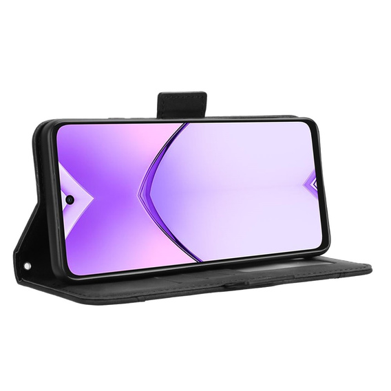 Etui z klapką do Oppo A40 / Oppo A40m, Card Slot, czarne