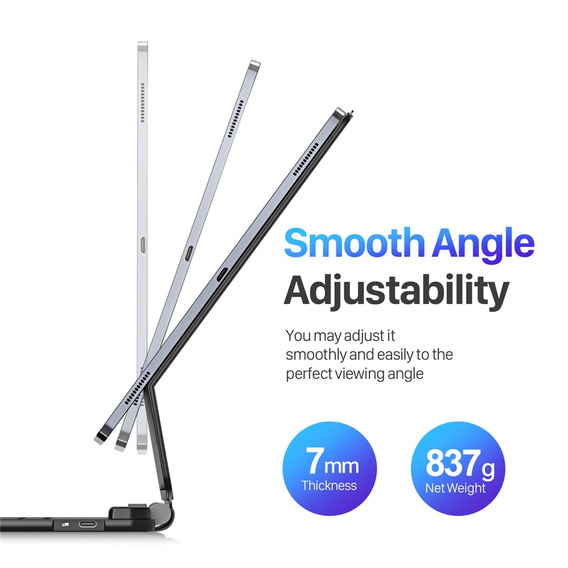 Etui z klawiaturą Bluetooth Dux Ducis do Samsung Galaxy Tab S10 Ultra / S9 Ultra / S8 Ultra