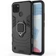 Etui do Realme C21Y, Kickstand Ring, czarne