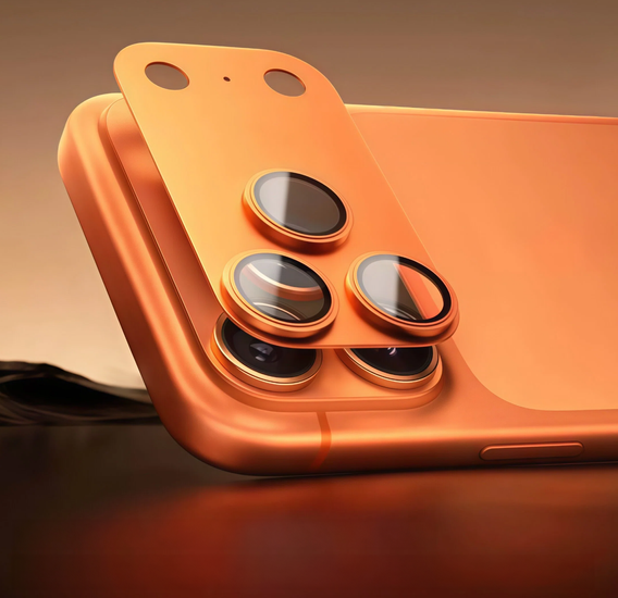 2x Szkło hartowane ERBORD na wyspę aparatów do iPhone 17 Pro Max