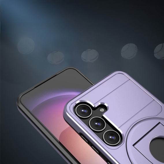 Etui do MagSafe do Samsung Galaxy S24, Military Magnet, fioletowe