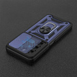 Etui pancerne do Infinix Hot 50 4G, CamShield Slide, niebieskie