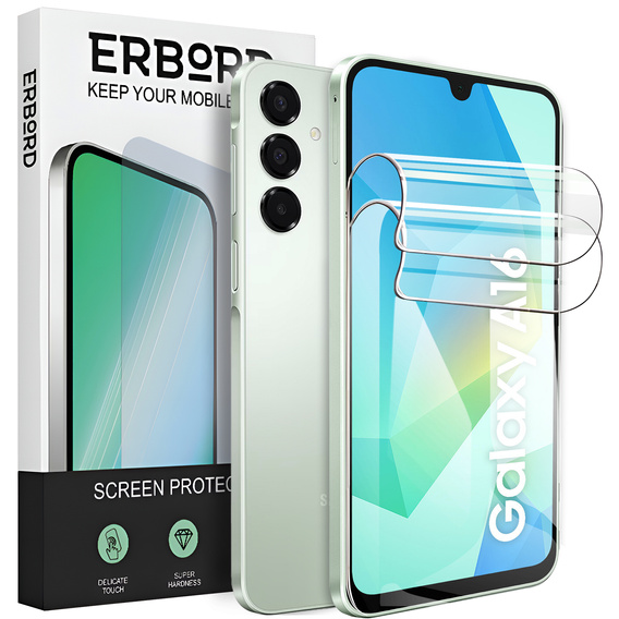 2x Folia Hydrożelowa ERBORD do Samsung Galaxy A16 5G – elastyczna ochrona ekranu na co dzień