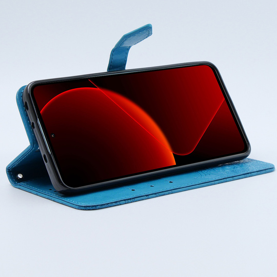 Etui z klapką do Xiaomi 13T / 13T Pro, Mandala, niebieskie