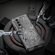 Etui do Samsung Galaxy Z Fold 4 5G, Mechanical Legend, czarne