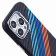 Etui do iPhone 16 Pro, Carbon Fiber MagSafe, granatowe