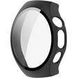 2w1 Etui z twardą ramką i szkłem hartowanym do Huawei Watch 5 42mm - matowe czarne