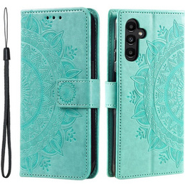 Etui z klapką do Samsung Galaxy S23 FE, Mandala, zielone