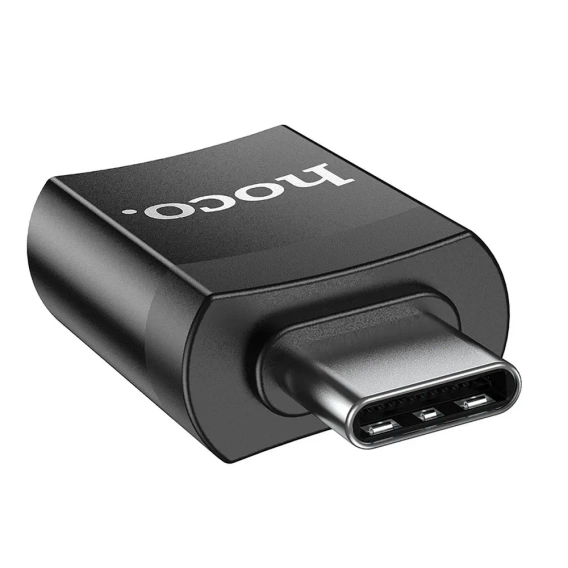Adapter HOCO UA17 OTG USB-C do USB-A – czarny