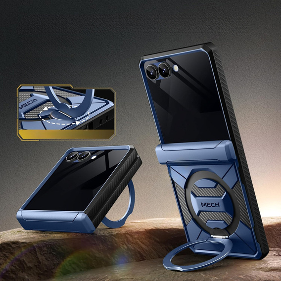 Etui Tongate MECH z MagSafe do Samsung Galaxy Z Flip7 FE / Z Flip6, zielone