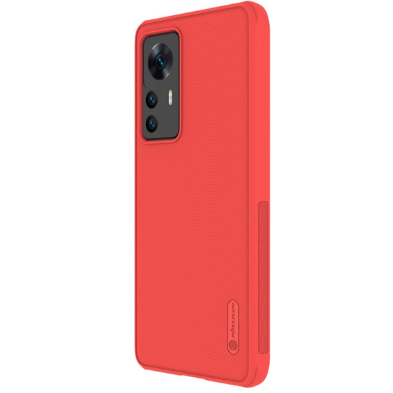 Etui NILLKIN do Xiaomi 12T, Super Frosted Shield, czerwone