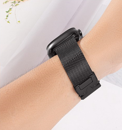 Bransoleta do Apple Watch 1/2/3/4/5/6/7/8/9/10/11/SE Ultra 1/2/3 42/44/45/46/49mm, Czarna