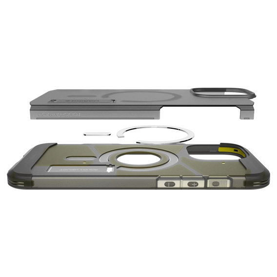 Etui Spigen do iPhone 16 Pro Max, Tough Armor T Mag MagSafe, przydymione czarne