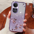 Etui Rhinestone do Oppo Reno 10 / 10 Pro, fioletowe
