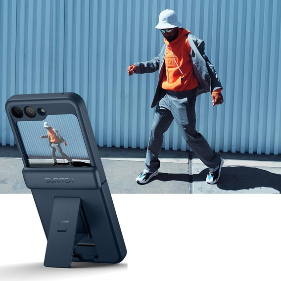Etui do Samsung Galaxy Z Flip 5, Suritch Full Body, granatowe
