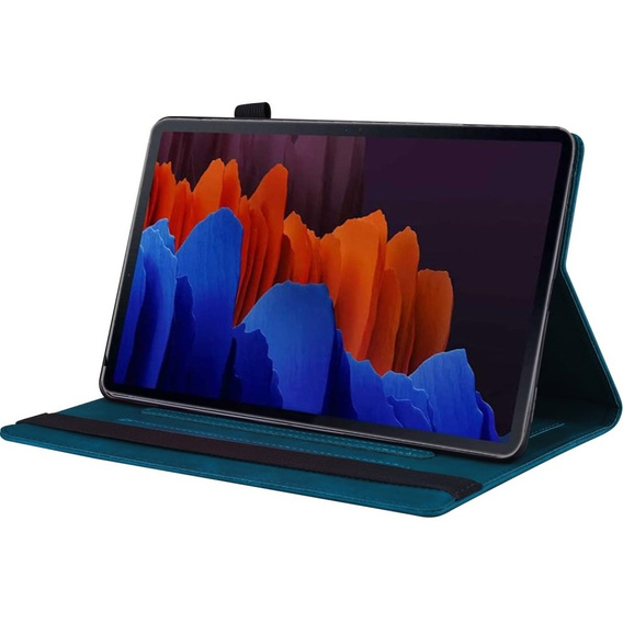 Etui do Samsung Galaxy Tab S8 Ultra, Classic, z miejscem na rysik, niebieskie