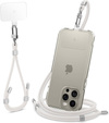 Smycz do telefonu Spigen Crossbody Strap + Wrist Strap + ConTag,  biała
