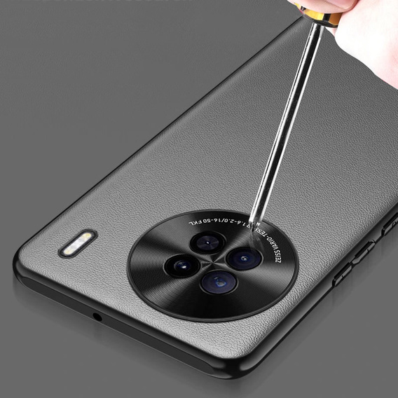 Etui skórzane do Vivo X90 Pro 5G, Obudowa leather hybrid Case, Czarne