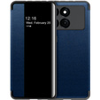 Etui z klapką do Xiaomi Poco F6 Pro, Side View, niebieskie
