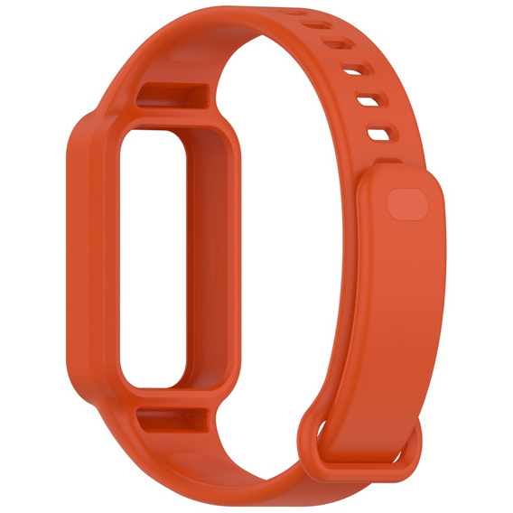 Pasek Silikonowy do Xiaomi Smart Band 9 Active / Xiaomi Redmi Band 3, Pomarańczowy