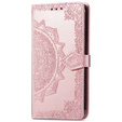 Etui z klapką do Samsung Galaxy A53 5G, Mandala, różowe