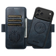 Etui z klapką 2w1 do iPhone 17 Pro Max, SUTENI, do MagSafe, niebieskie