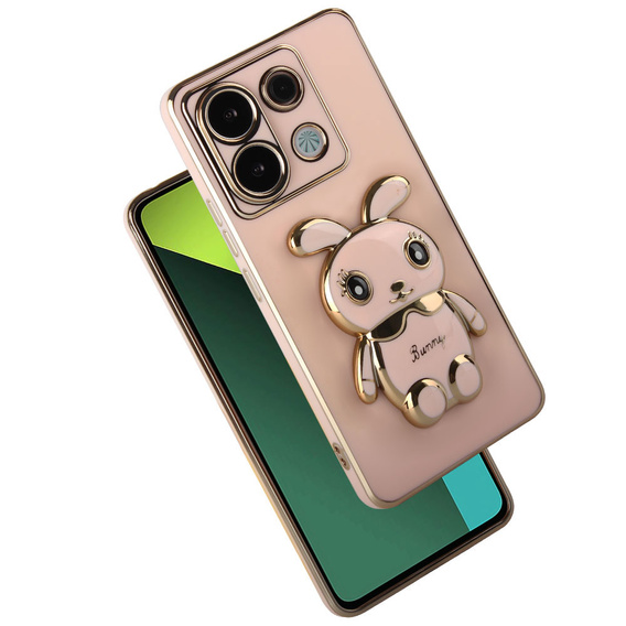 Etui do Xiaomi Redmi Note 13 Pro 5G, Rabbit, różowe + Szkło Hartowane 9H