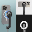 Spigen S580W MagSafe Bluetooth Kijek Selfie Stick Tripod, czarny