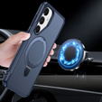 Etui do Samsung Galaxy S25/S24 magnetyczne, z podstawką – niebieskie