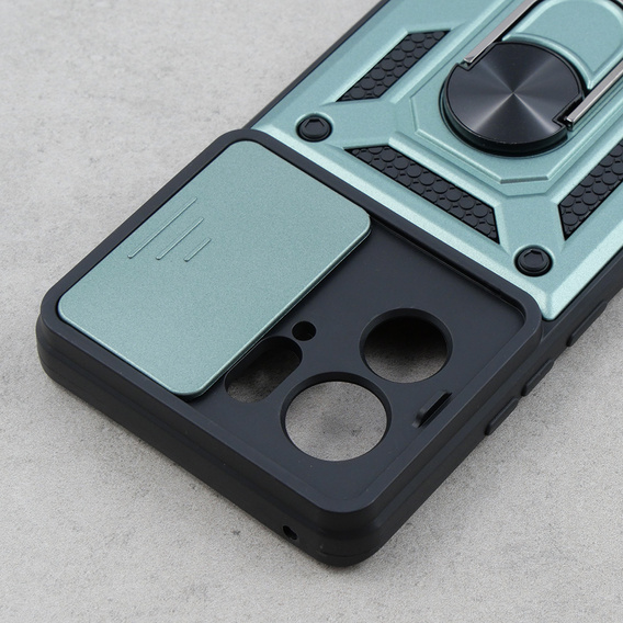 Etui pancerne do Motorola Edge 40, CamShield Slide, zielone