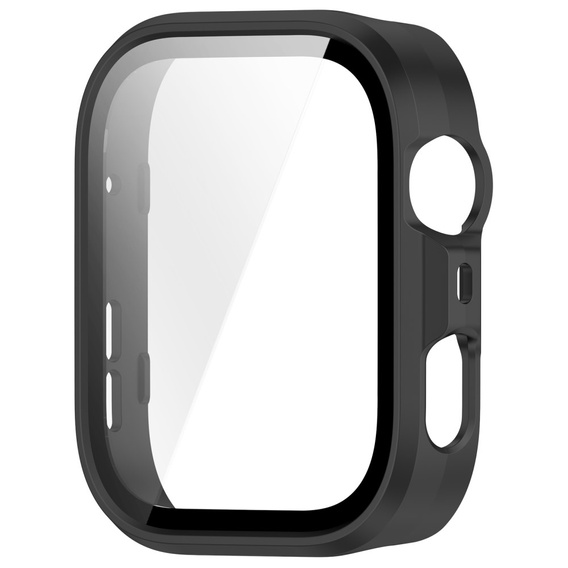 2w1 Etui z twardą ramką i szkłem hartowanym do Huawei Watch Fit 4 Pro - matowe czarne