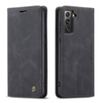 Etui CASEME do Samsung Galaxy S21 FE, Leather Wallet Case, czarne